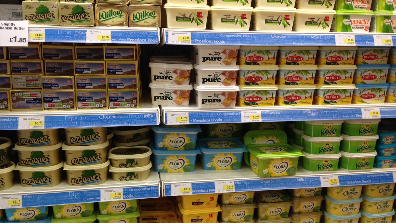 Eating butter is ok, but too much margarine could kill you!