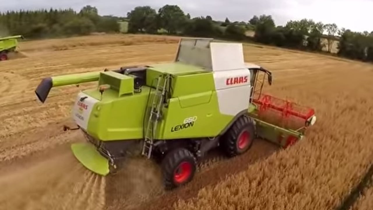 Watch great drone footage as gluten-free oat harvest comes to a close