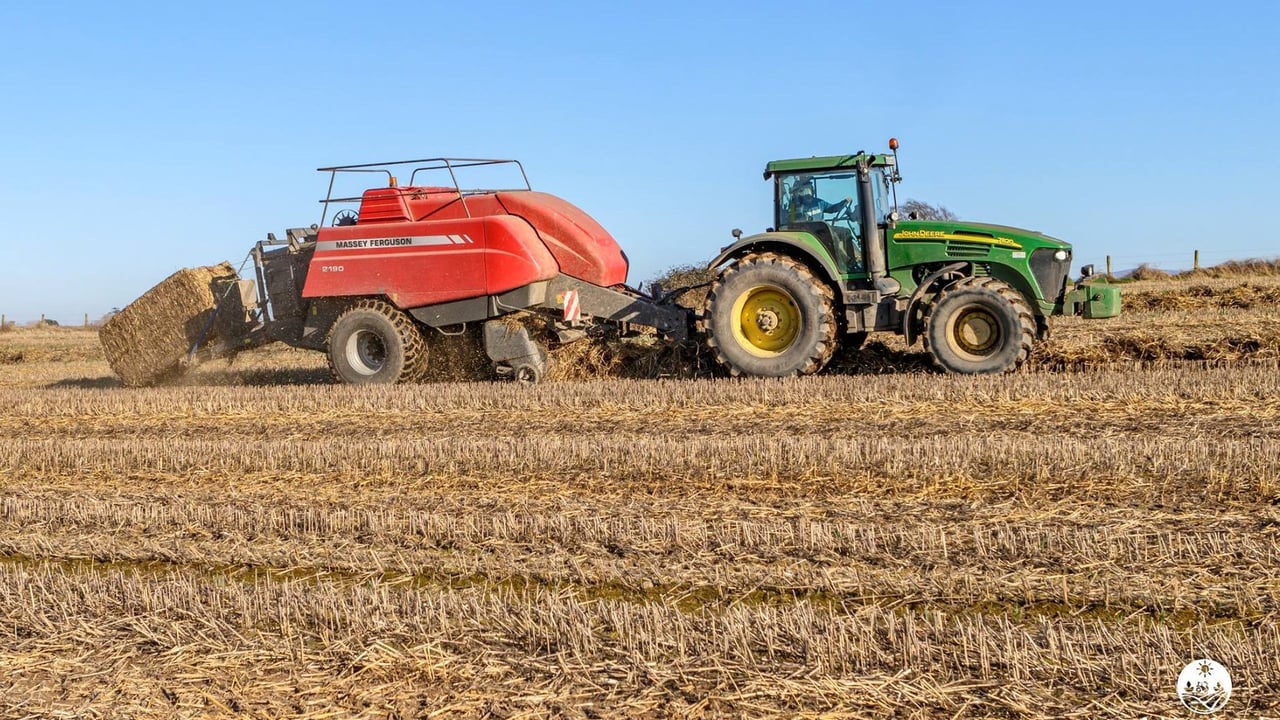 Baling straw before the ‘Beast from the East’ in Co. Kildare