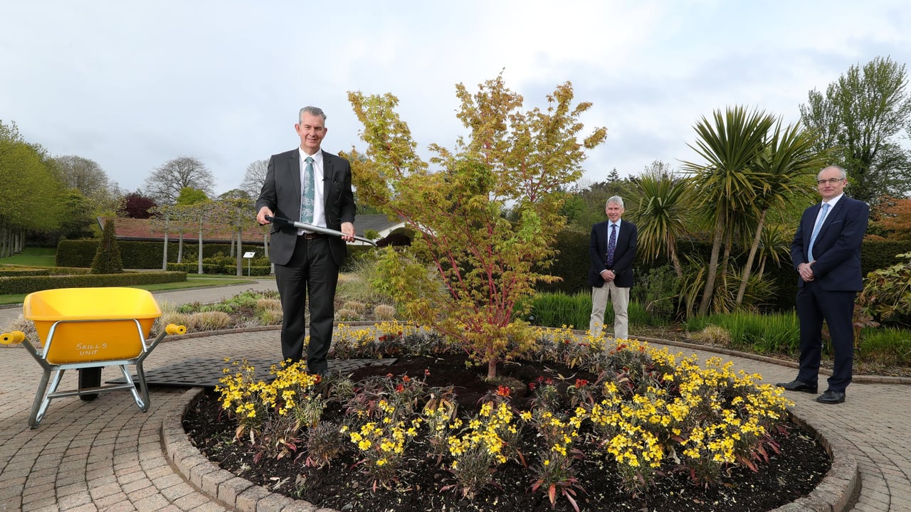 Poots marks NI100 with tree-planting event