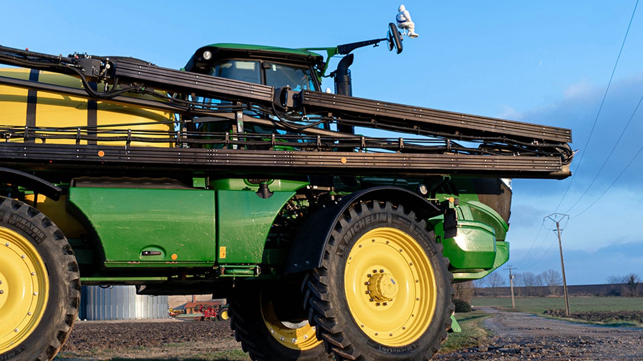Michelin’s self-propelled sprayer tyres work down to 10psi