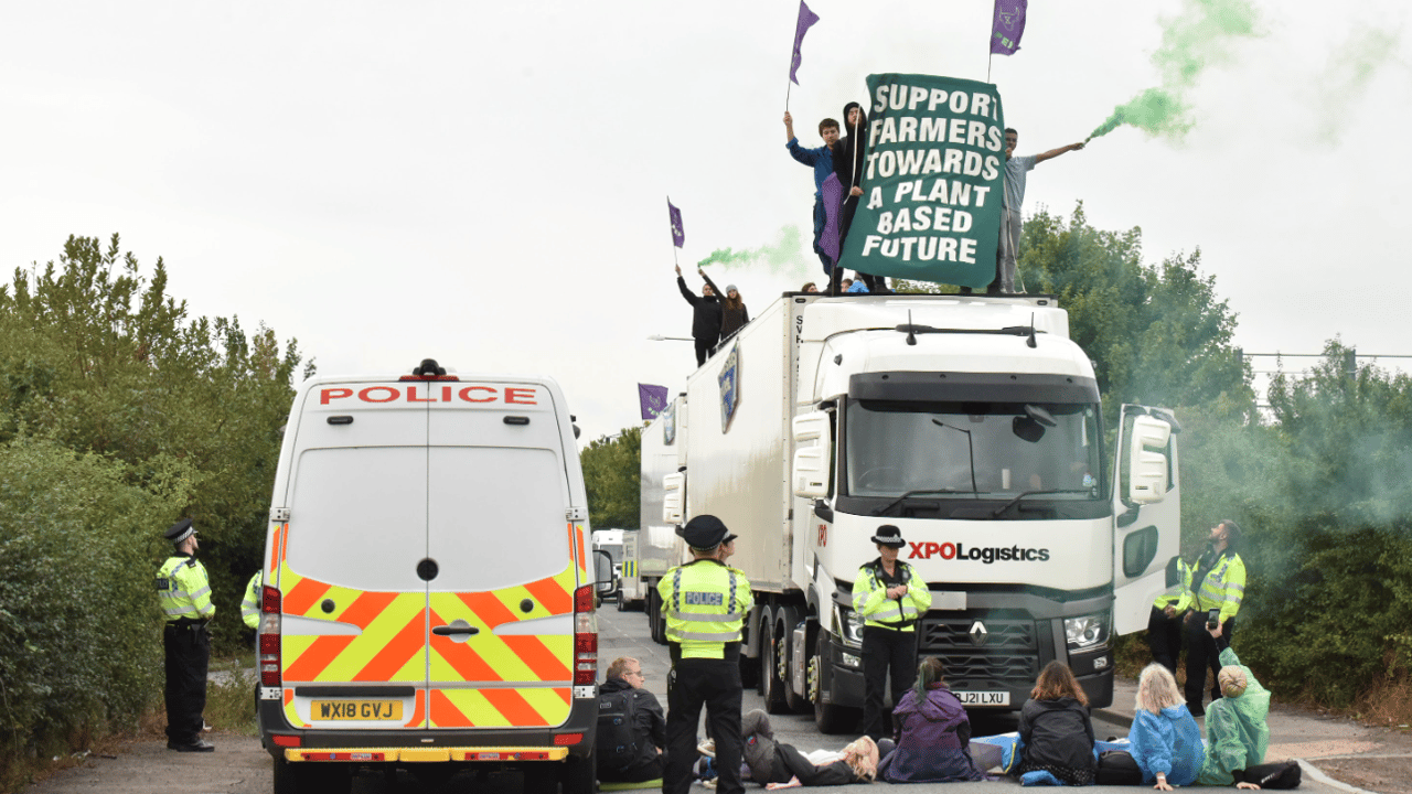 Three dairy sites blocked by Animal Rebellion protestors