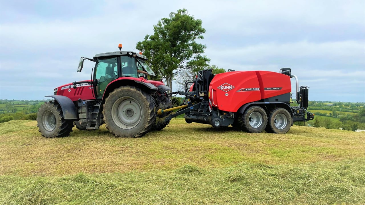 Video: Combi round baler making no-net silage in Cavan