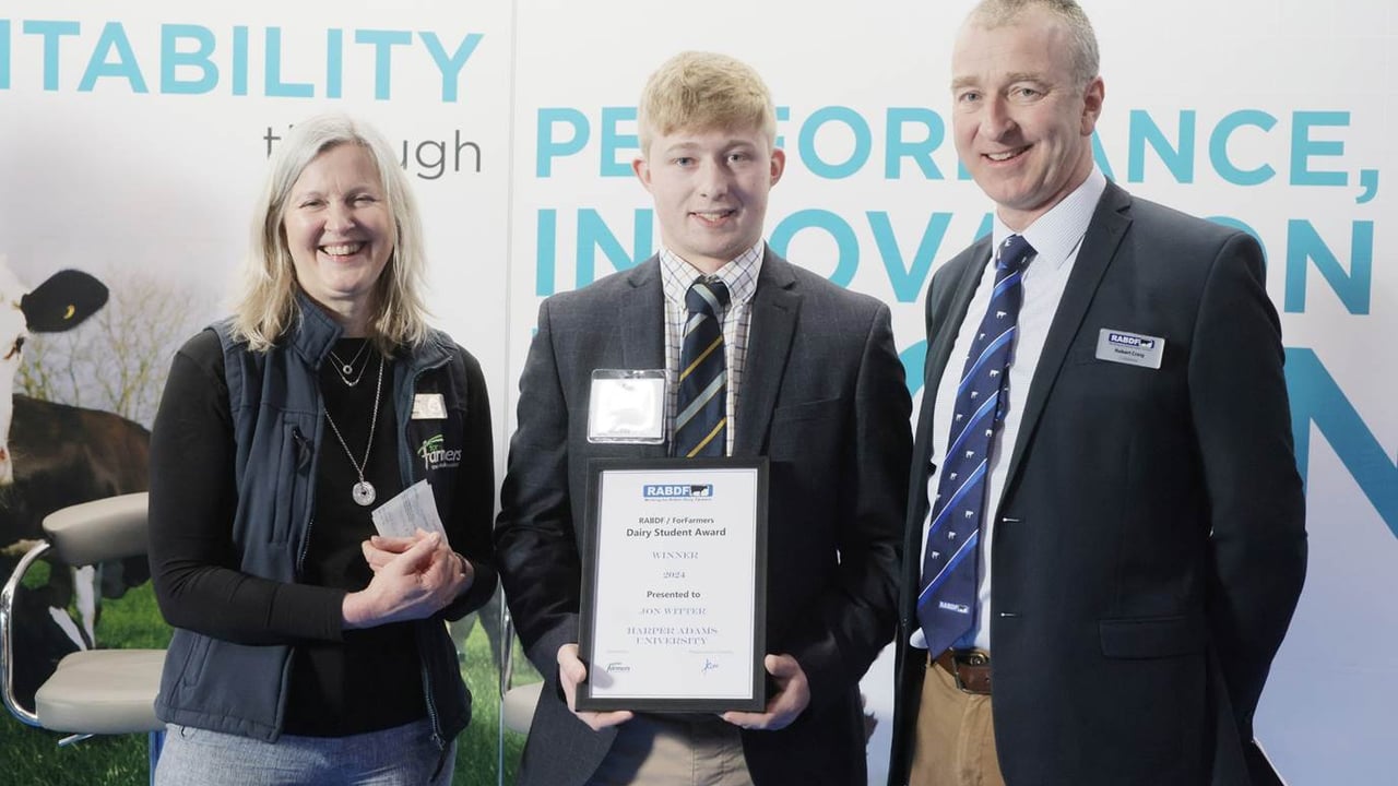 Harper Adams University student wins RABDF Dairy Student Award