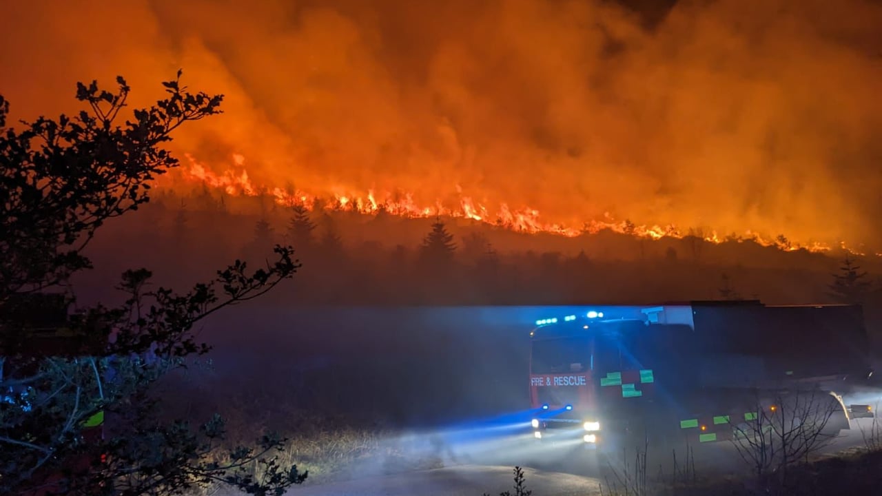NI firefighters tackle 146 gorse fires in 3-day period