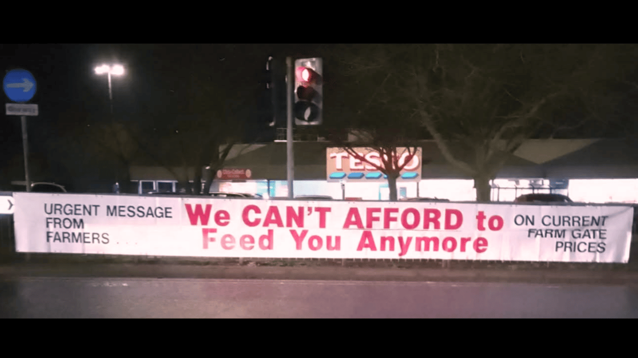 NI farmers stage inheritance tax protest outside supermarket
