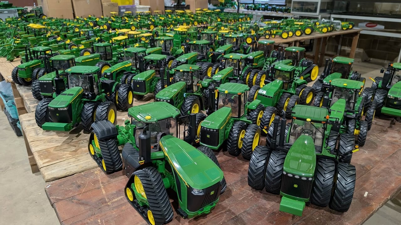 John Deere model tractor collection fetches £24,400 at auction
