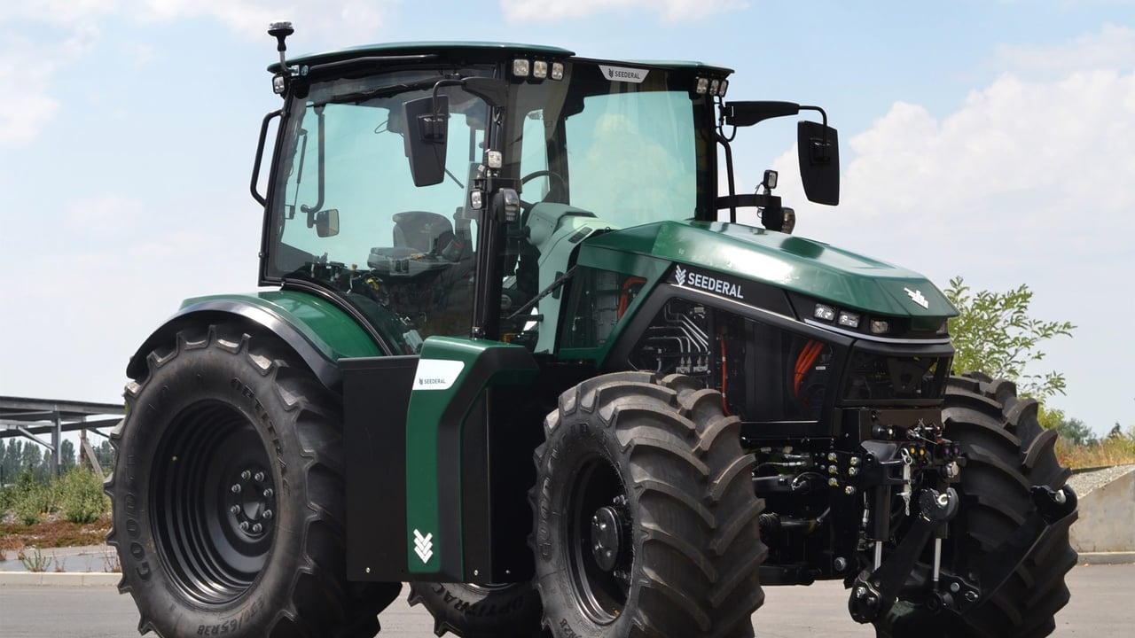 Seederal ‘natively electric’ 160hp tractor aims to offer farmers energy control