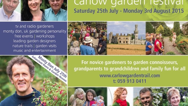 Monty Don set to be the highlight of Carlow Garden Festival