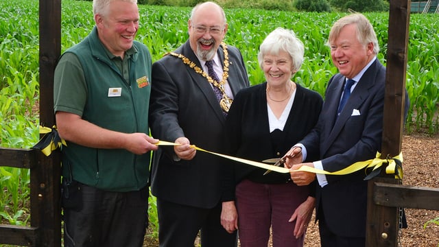 JCB celebrates 70 years with a giant maize maze