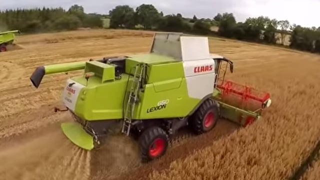Watch great drone footage as gluten-free oat harvest comes to a close