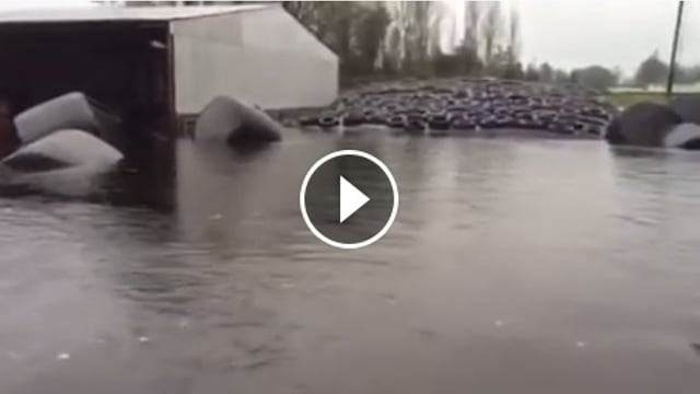 RTE capture terrible footage of an almost fully submerged farm yard in Galway