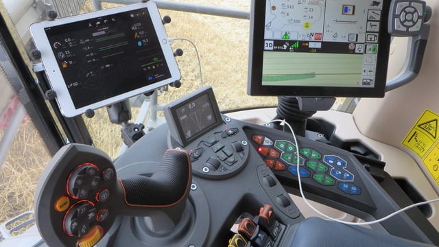 At the controls of an ‘IDEAL’ flagship combine