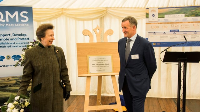 Princess Royal opens Dunbia Highland Meats