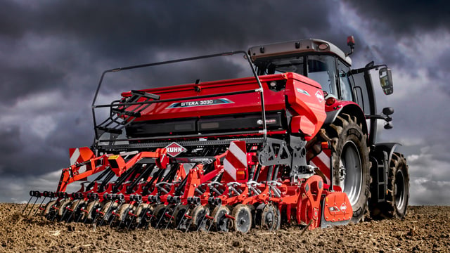 Electrically powered seed metering from Kuhn