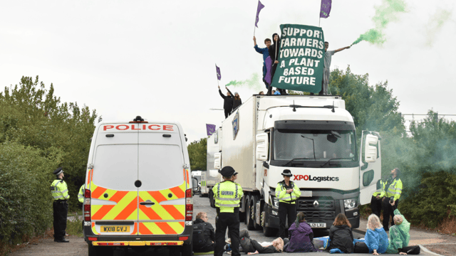 Three dairy sites blocked by Animal Rebellion protestors