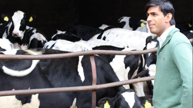 New Prime Minister Rishi Sunak on farming