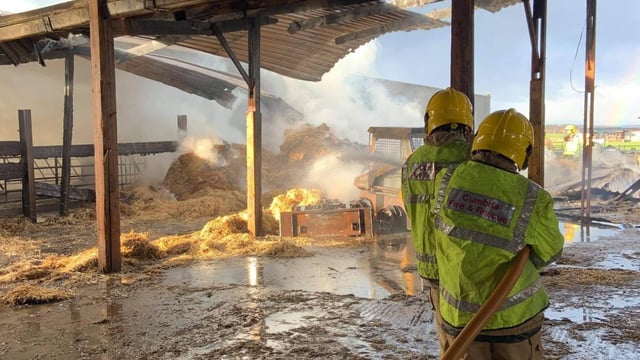 Farmers urged to assess on-farm fire risk following barn fires in Cumbria