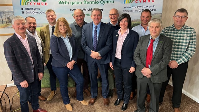 NFU Cymru re-elects president and deputy for 2 further years