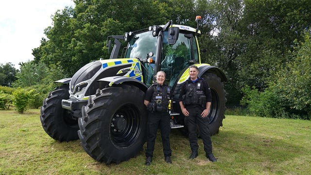 Derbyshire police tractor to feature at local shows and events
