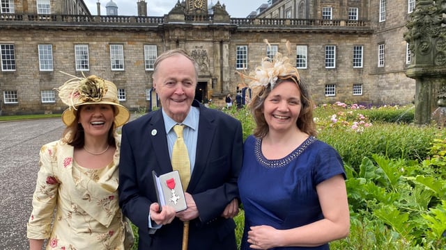 RSABI honorary VP receives MBE from King Charles III