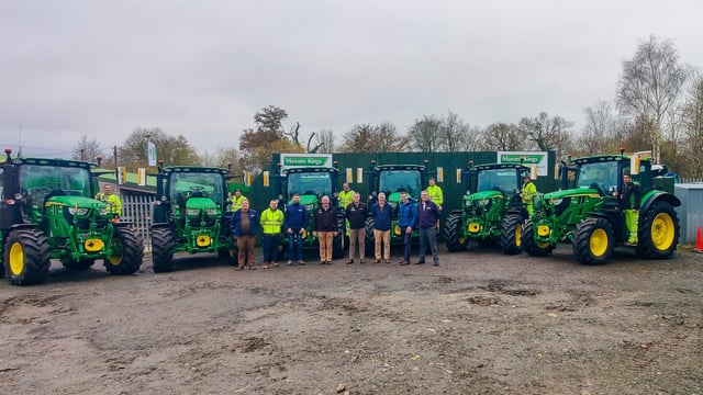 Six John Deere tractors issued for road maintenance in Devon