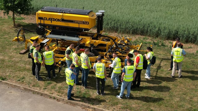 Ukrainian farmers’ break from war on UK machinery research trip