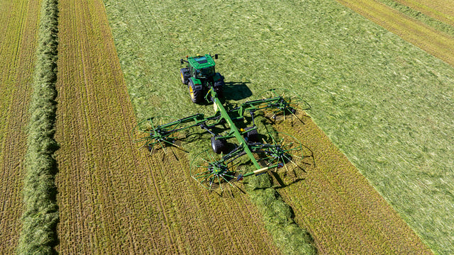 Krone’s upgraded four-rotor rake allows for ‘even greater comfort’