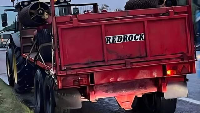 Tractor driver fined after being spotted by police on NI motorway
